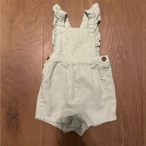 Old Navy Light Green Ruffled Kids Overalls